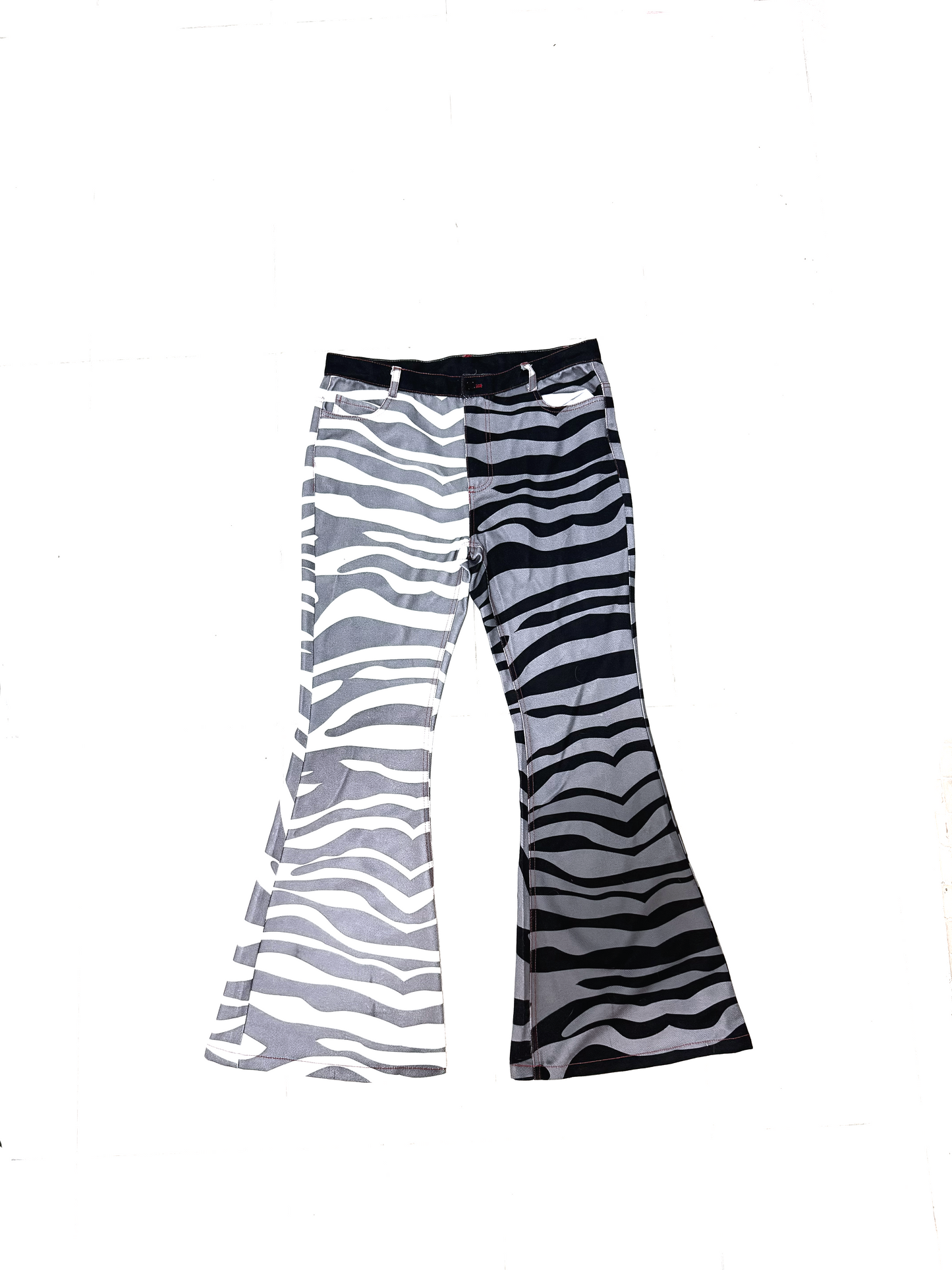 Zebra Flare Jeans