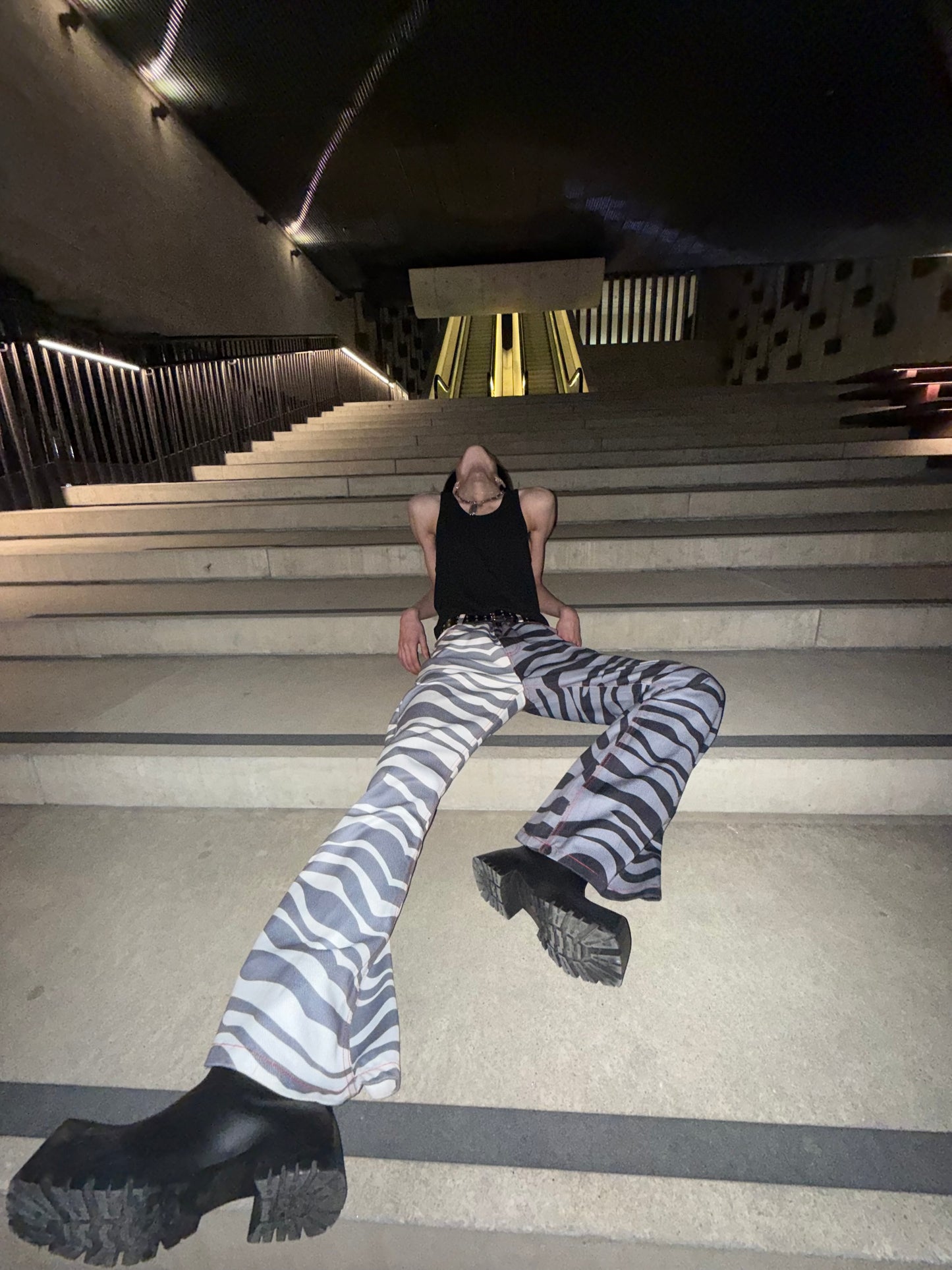 Zebra Flare Jeans