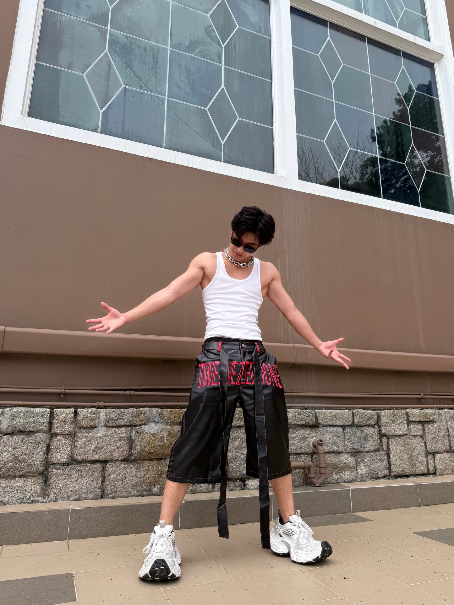 TWELVEZEROONE Leather Shorts