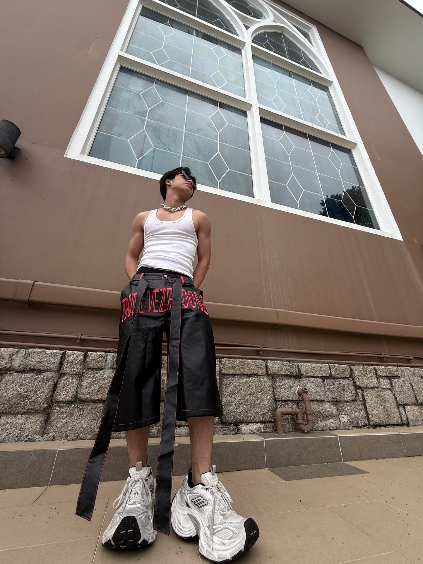 TWELVEZEROONE Leather Shorts